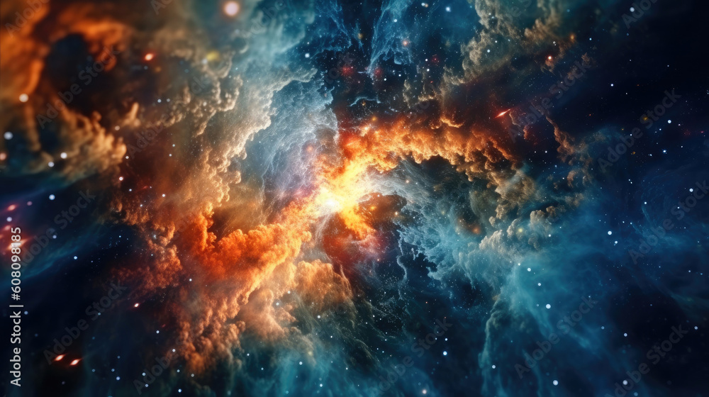 Center of a galaxy. Generative AI Center of a galaxy. Generative AI