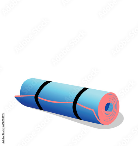 Realistic illustration of  spandex mat isolated on white background  - vector