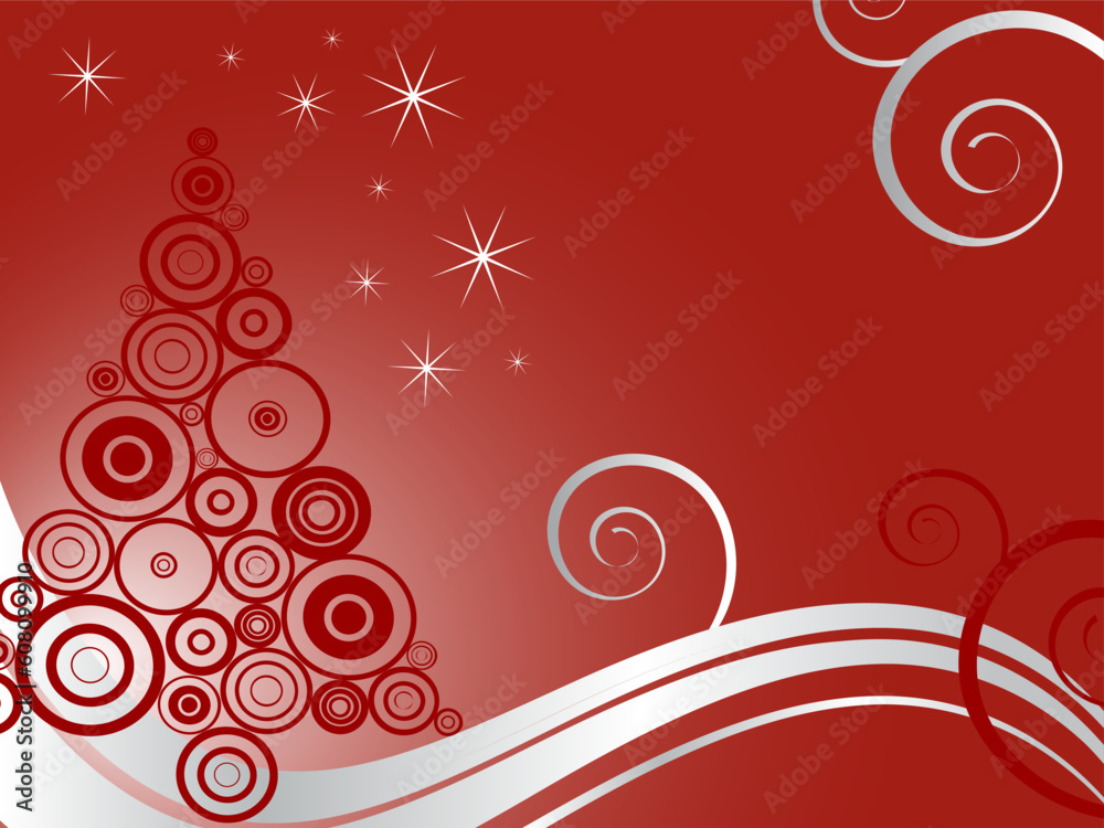 vector eps10 illustration of a christmas tree on an abstract background vector eps10 illustration of a christmas tree on an abstract background