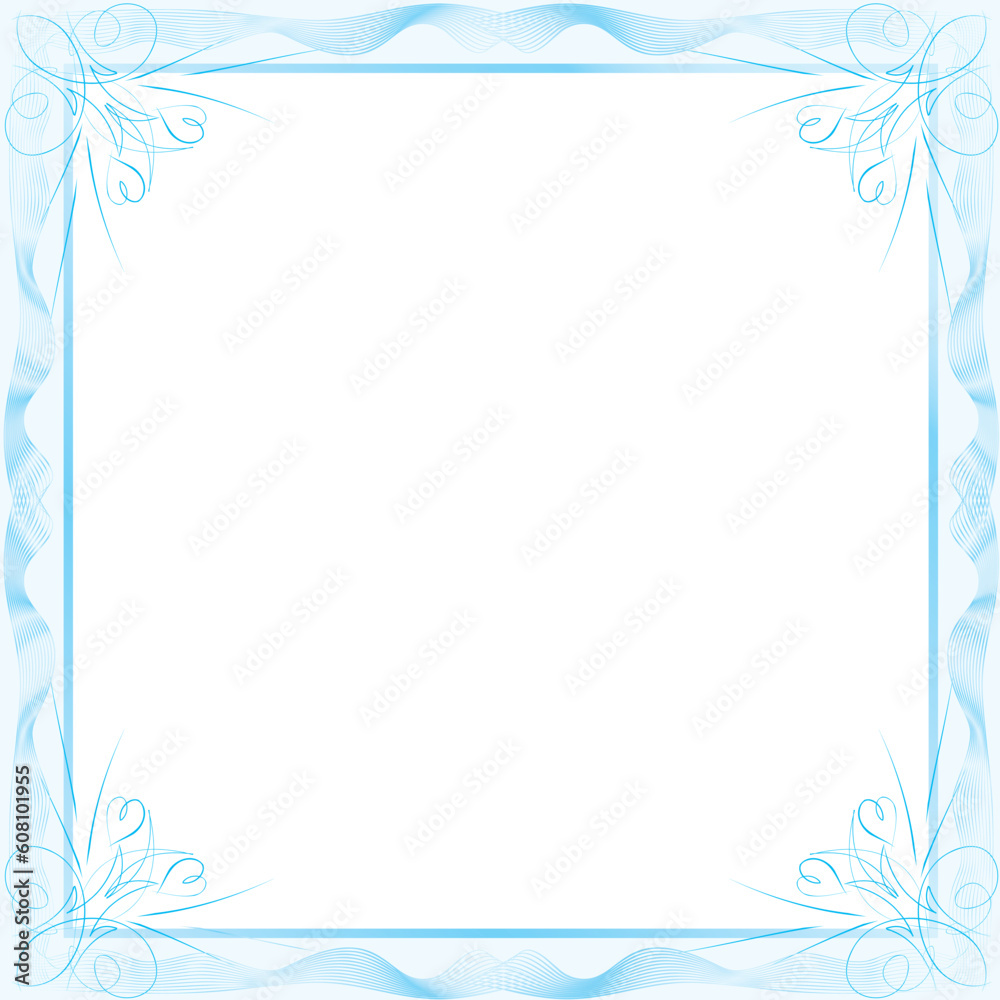Dark blue framework. The illustrated pattern on white background Dark blue framework. The illustrated pattern on white background