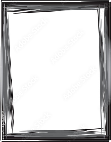 Rectangular dirty shabby ancient monochrome vector framework