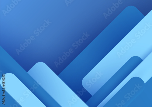 青のポップな図形イメージ背景