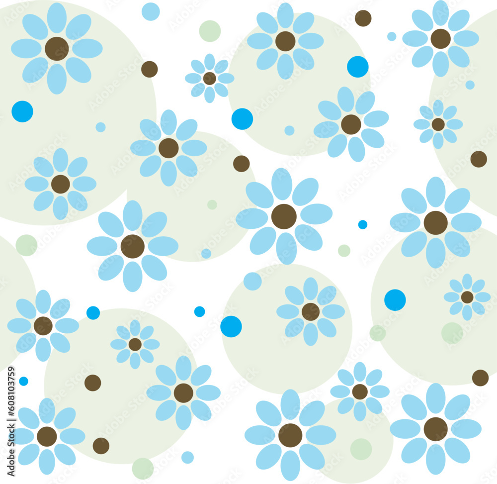 Background with flowers. Vector Illustration