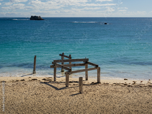 wooden pier on the beach