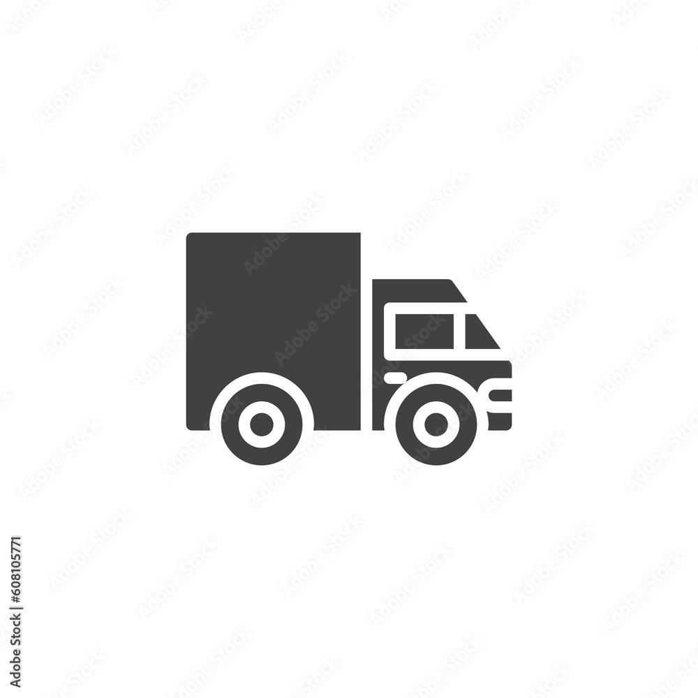 Delivery truck vector icon