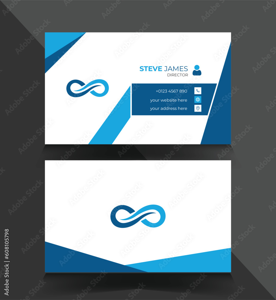 Naklejka premium Creative Business Card Template Design