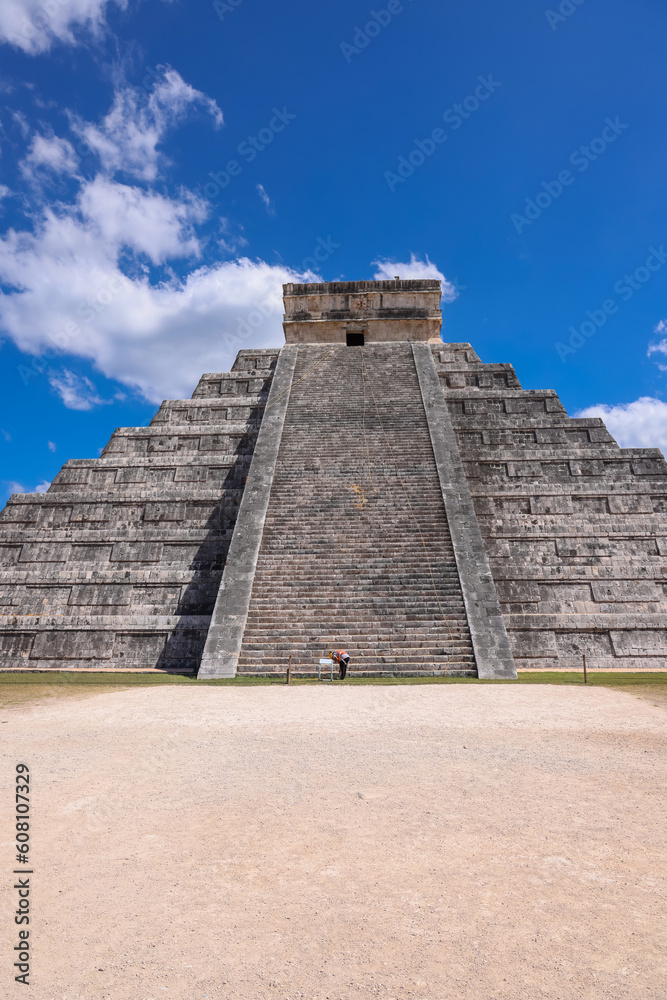 Chichen-Itza ruins in Yucatan peninsula, Mexico.One of the most visited archaeological sites in Mexico. Chichen-Itza ruins in Yucatan peninsula, Mexico.One of the most visited archaeological sites in Mexico.