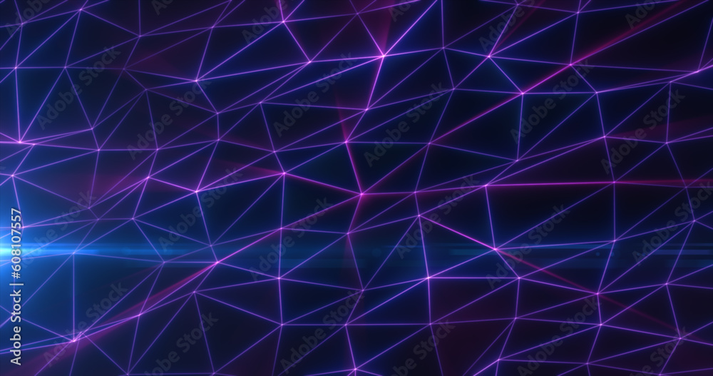 Abstract purple lines and triangles glowing high tech digital energy abstract background Abstract purple lines and triangles glowing high tech digital energy abstract background