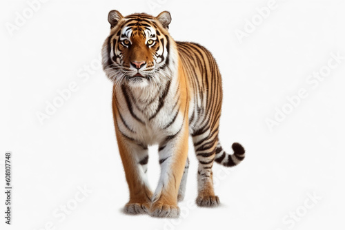 tiger on white background