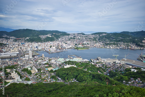 長崎市で訪れた稲取山からの景色