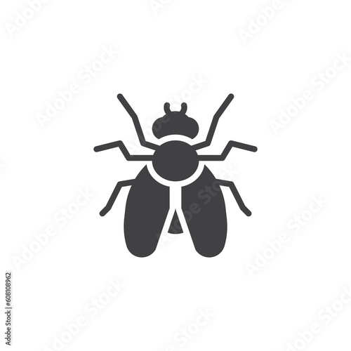 Fly insect vector icon