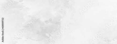 Abstract grunge grey and white watercolor background. Grey and white watercolor banner, template for design.