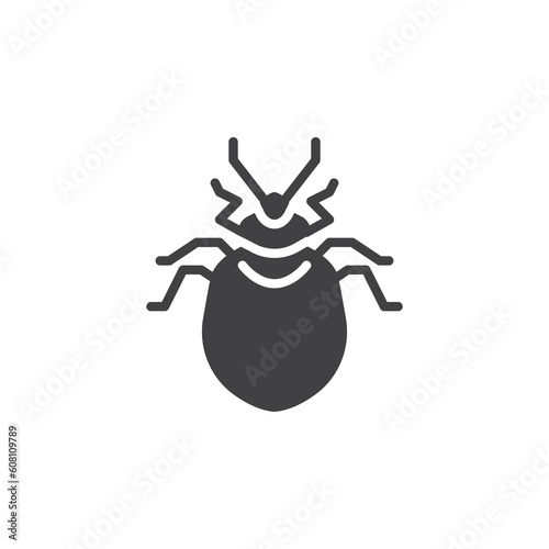 Bed bug insect vector icon