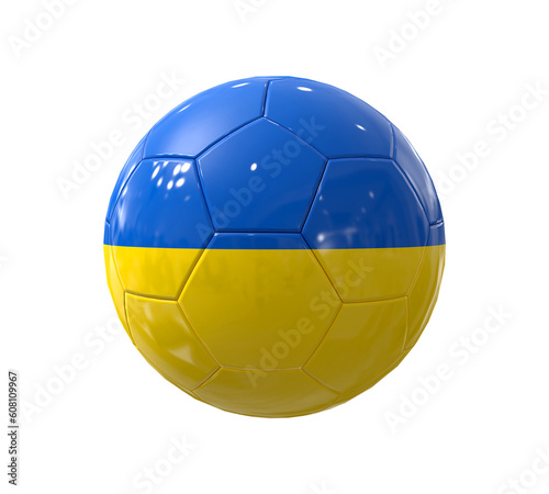Football Ukraine Flag