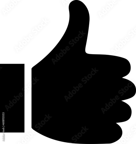 Thumb up icon. Like vector symbol.