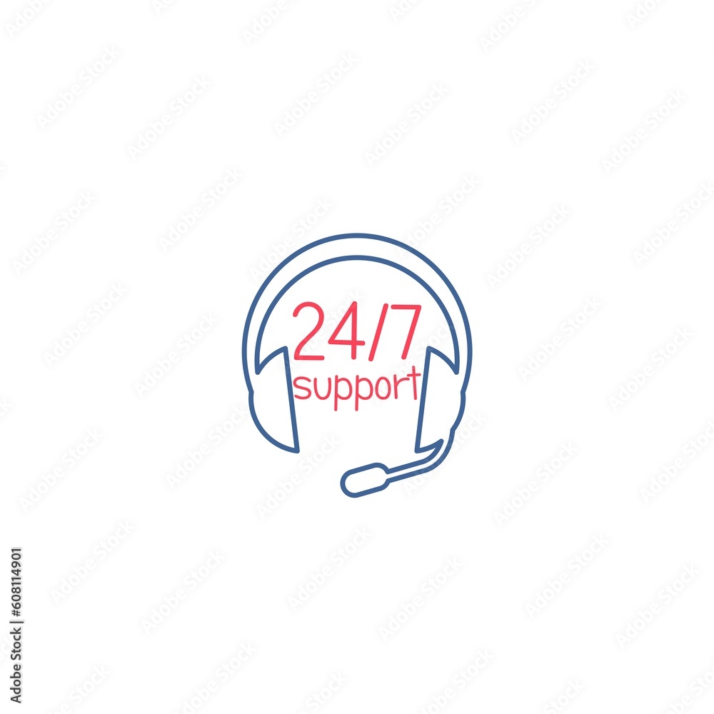 24 7 support icon. 24 7 customer service glyph icon isolated on white background 24 7 support icon. 24 7 customer service glyph icon isolated on white background