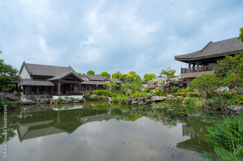 Antique Chinese garden architecture