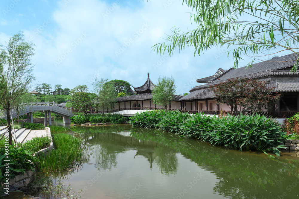 Antique Chinese garden architecture