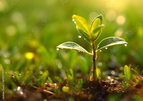 Sprout in the garden