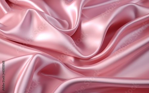 Shiny soft pink silk cloth background