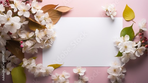a postcard decorated with beautiful flowers