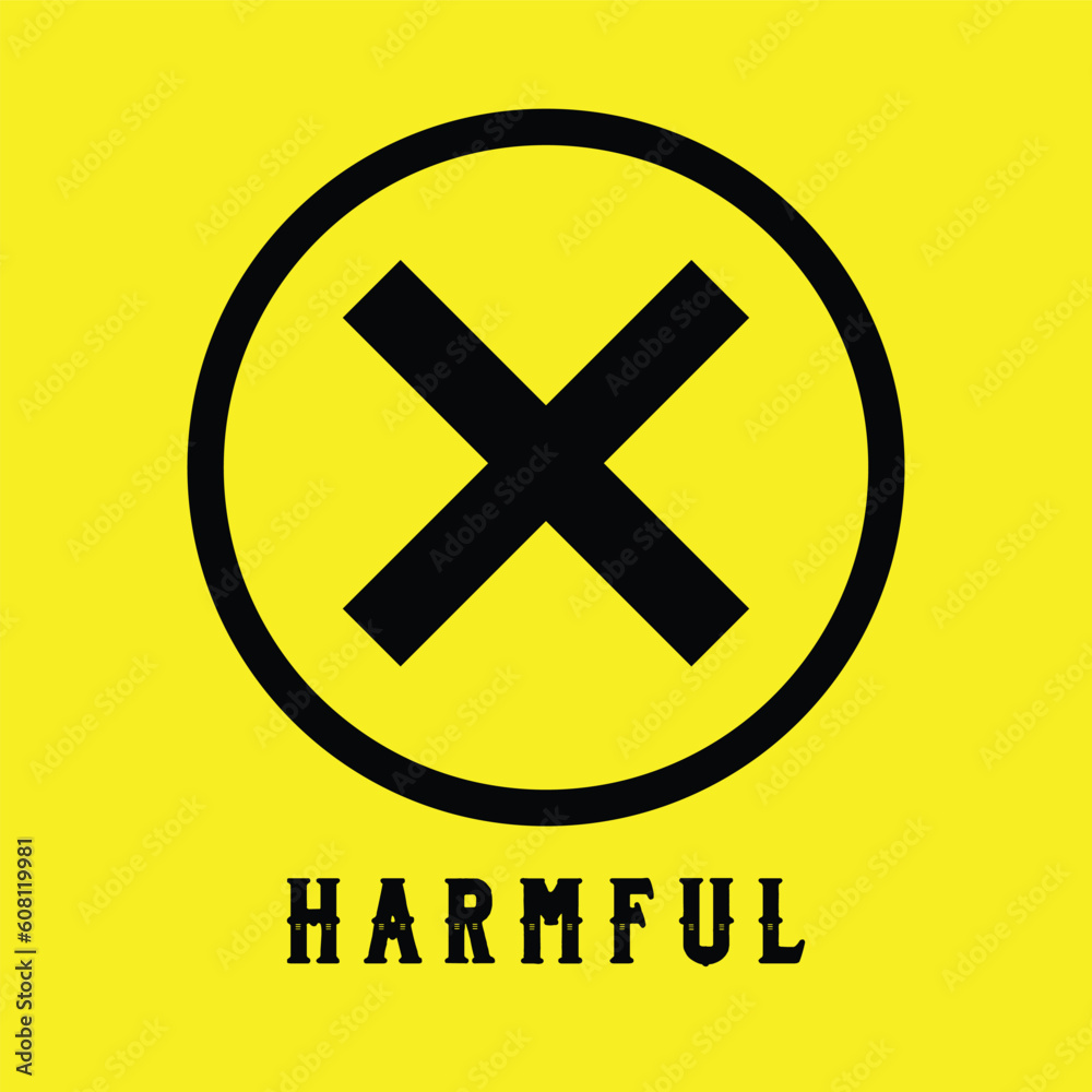 Obraz premium harmful sign