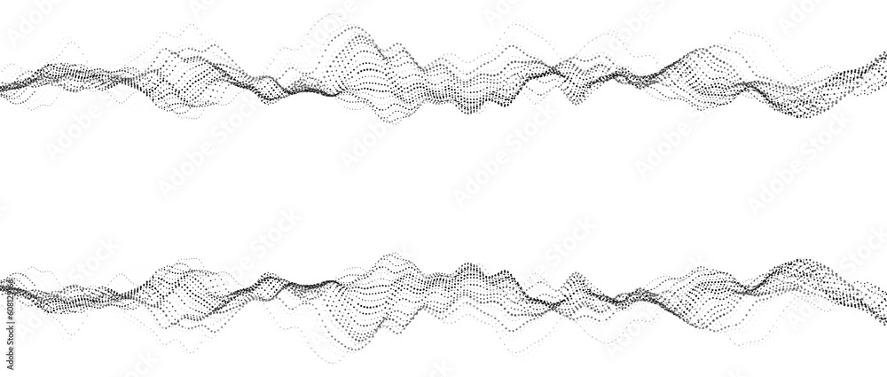 3d dynamic double digital wave on white background. Smart technology wave. Flow digital structure. Cyber technology background. Vector illustration. 3d dynamic double digital wave on white background. Smart technology wave. Flow digital structure. Cyber technology background. Vector illustration.