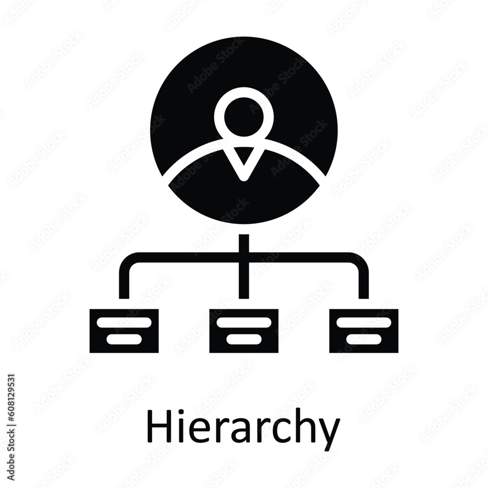 Hierarchy Vector Solid Icon Design illustration. User interface Symbol on White background EPS 10 File Hierarchy Vector Solid Icon Design illustration. User interface Symbol on White background EPS 10 File