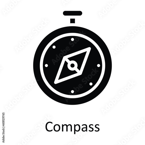 Compass Vector Solid Icon Design illustration. User interface Symbol on White background EPS 10 File Free Download Compass Vector Solid Icon Design illustration. User interface Symbol on White background EPS 10 File - GFXLoad