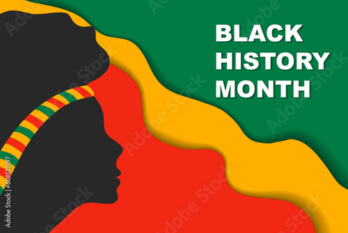 Black history month celebration. Vector illustration, design, graphics.