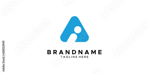 an AI-themed graphic image, on a white background. base vector graphics.