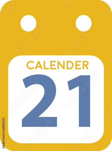 Premium Calendar or appointment schedule flat icon icon for apps and websites