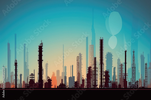 Petroleum Production and Refining, Idea for Business and Finance, generative AI