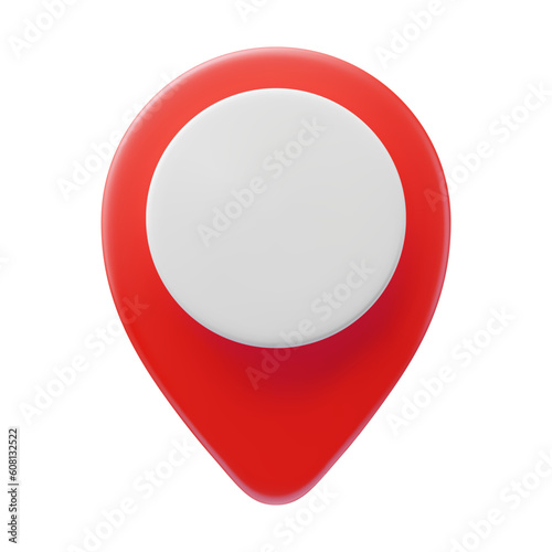 3d plastic Maps pin. Realistic geotag isolated on white background. Location Marker icon. Distance, position, road, search symbol. Color address label. 3d clay gps navigator tag. Vector illustration