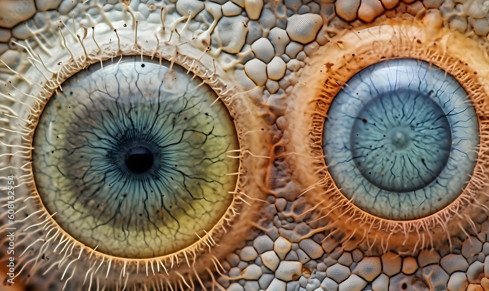 Macro eye cells texture background