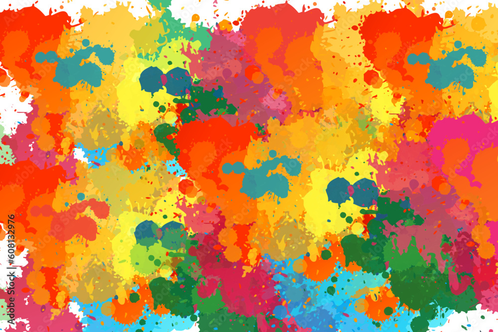 Fototapeta premium Multicolored splash watercolor blot,Abstract vector water color