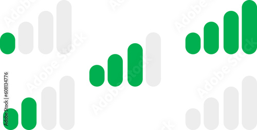 Phone mobile signal WIFI and mobile status bar vector image