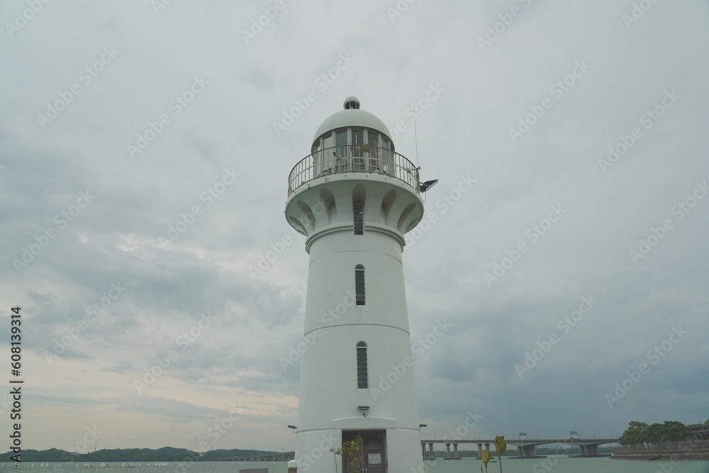 Raffles Marina Lighthouse in Singapore Raffles Marina Lighthouse in Singapore