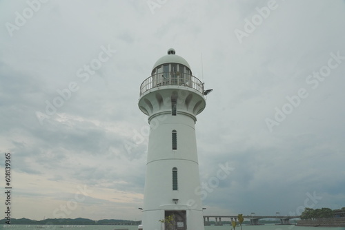 Raffles Marina Lighthouse in Singapore