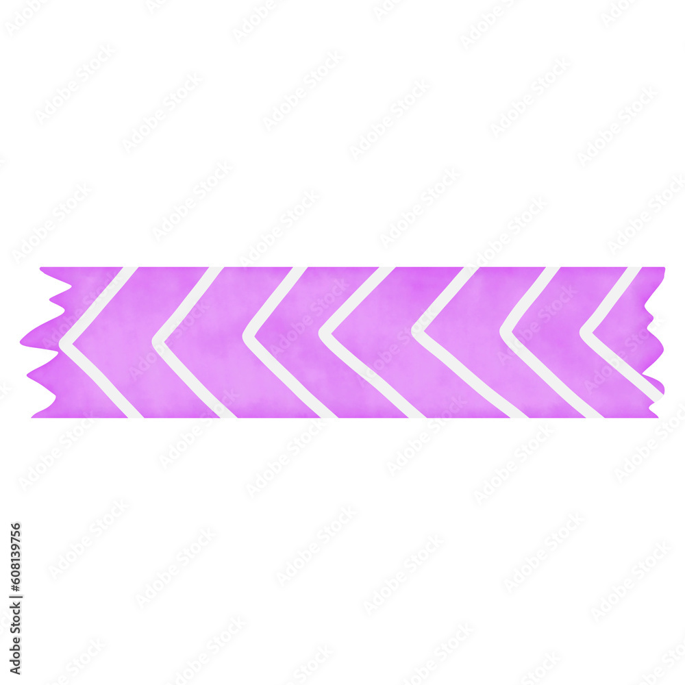 Purple Washi Tape with White Line Purple Washi Tape with White Line