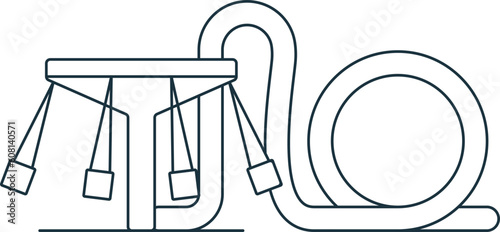 Amusment park icon. Monochrome simple sign from entertainment collection. Amusment park icon for logo, templates, web design and infographics.