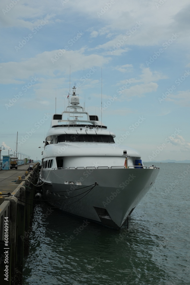 Luxury, Rich Yachts Moored in a Harbor Luxury, Rich Yachts Moored in a Harbor