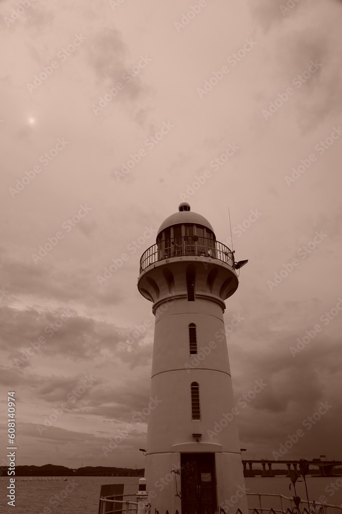 Raffles Marina Lighthouse in Singapore Raffles Marina Lighthouse in Singapore