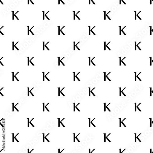 seamless K alphabet pattern icons set symbol sign art logo design cursor pointer drawing black element collection vector illustration