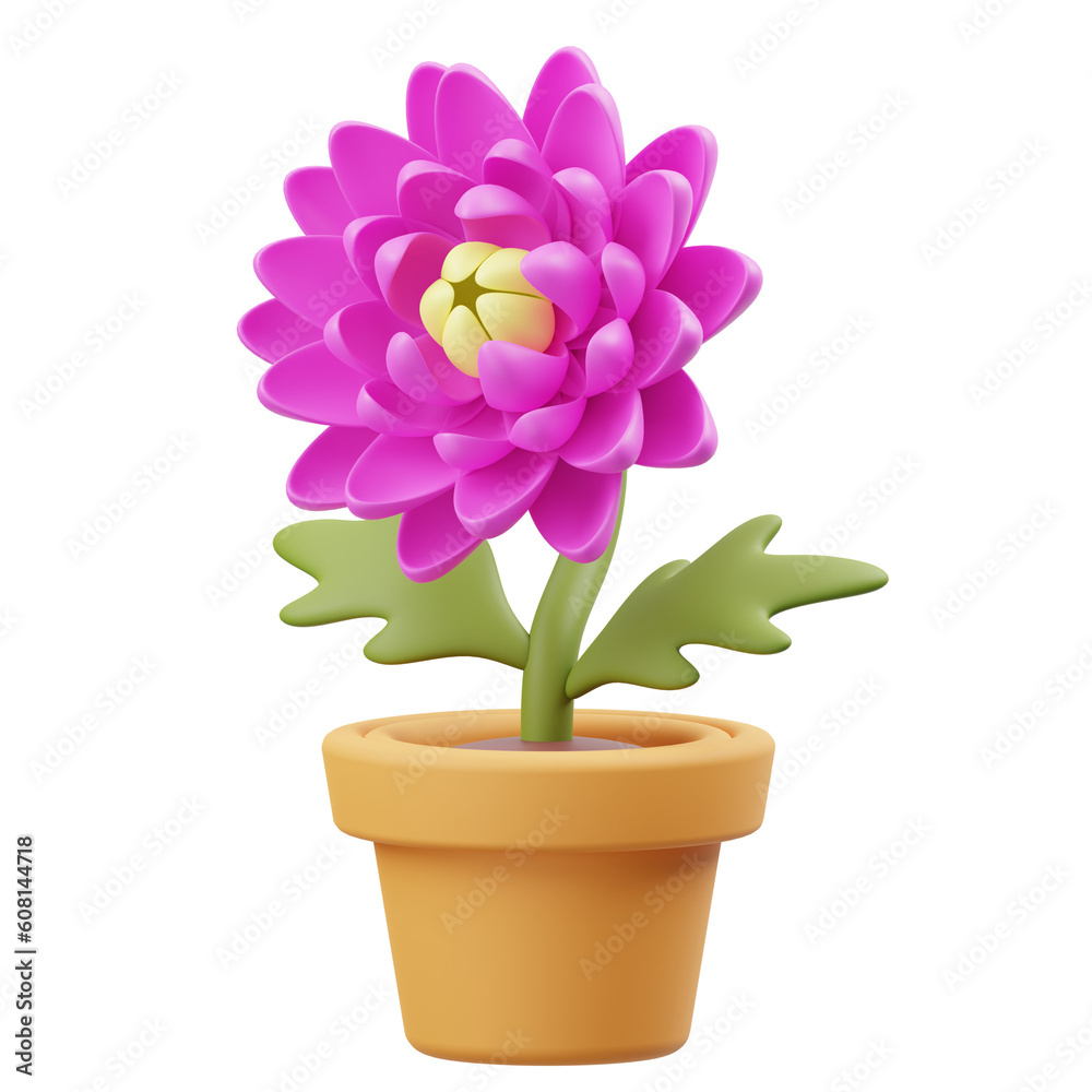 Chrysanthemum2 3D Icon Chrysanthemum2 3D Icon