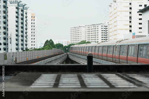 train in the city