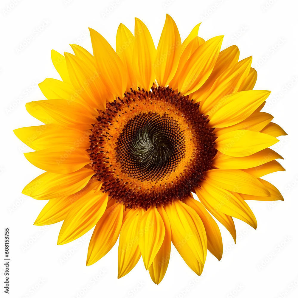 Fototapeta premium sunflower isolated on white