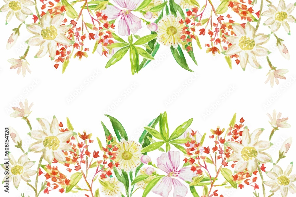 spring background with flowers