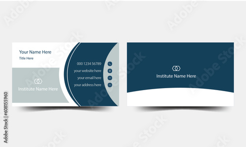 creative modern name card and business card.