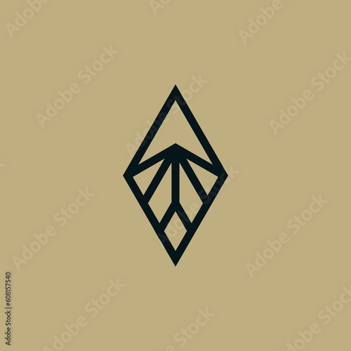 simple paper plane fly to top direction lines logo